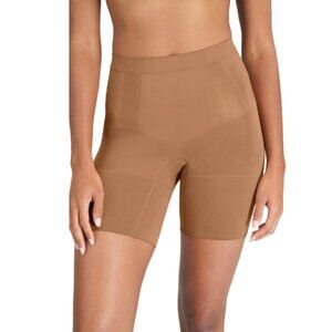 SPANX NEW Women's OnCore Mid-Thigh Short SS615 Tan Size S